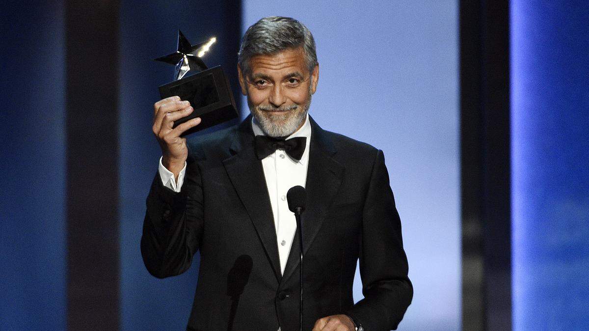 George Clooney accepts the 46th AFI Life Achievement Award during a gala ceremony in Los Angeles. The ceremony will air on TNT June 21.