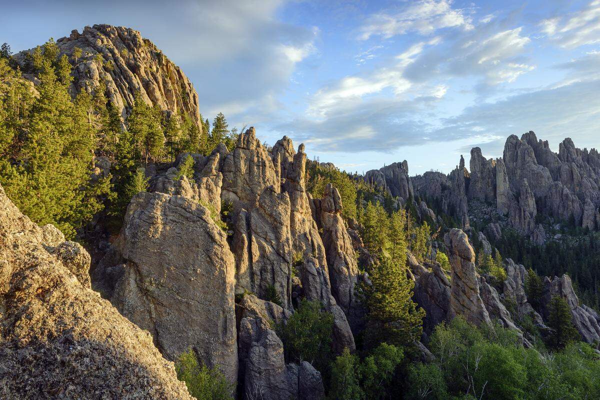 The Needles is one of South Dakota’s most scenic vistas - an area of spires, rock formations and cliffs dotted with pines and quaking aspens.