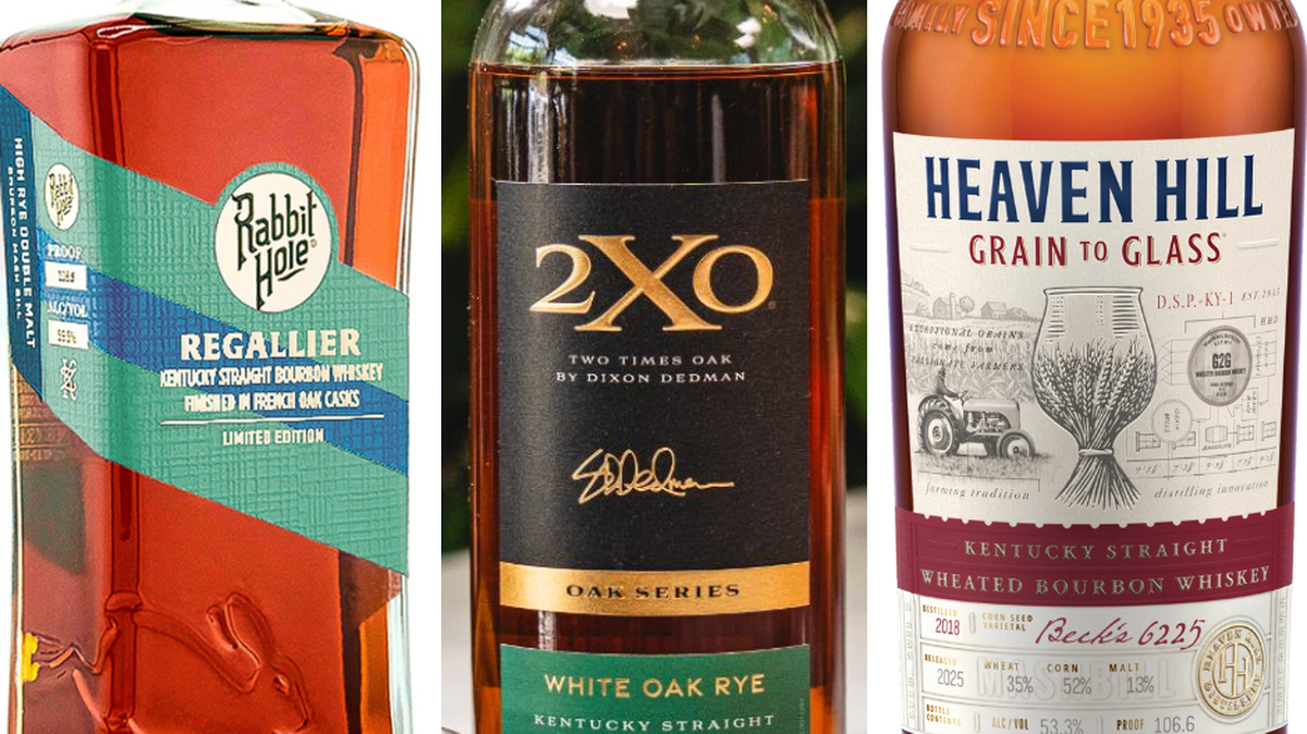 New whiskey and bourbon releases are arriving from Kentucky distilleries and producers including Rabbit Hole, 2XO and Heaven Hill.