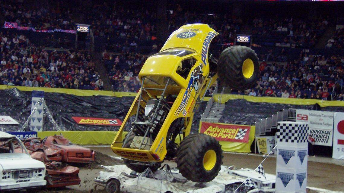 Ed Eckert is the owner and driverof Fullboar, which will appear at the Monster Jam on Saturday at Rupp Arena..
