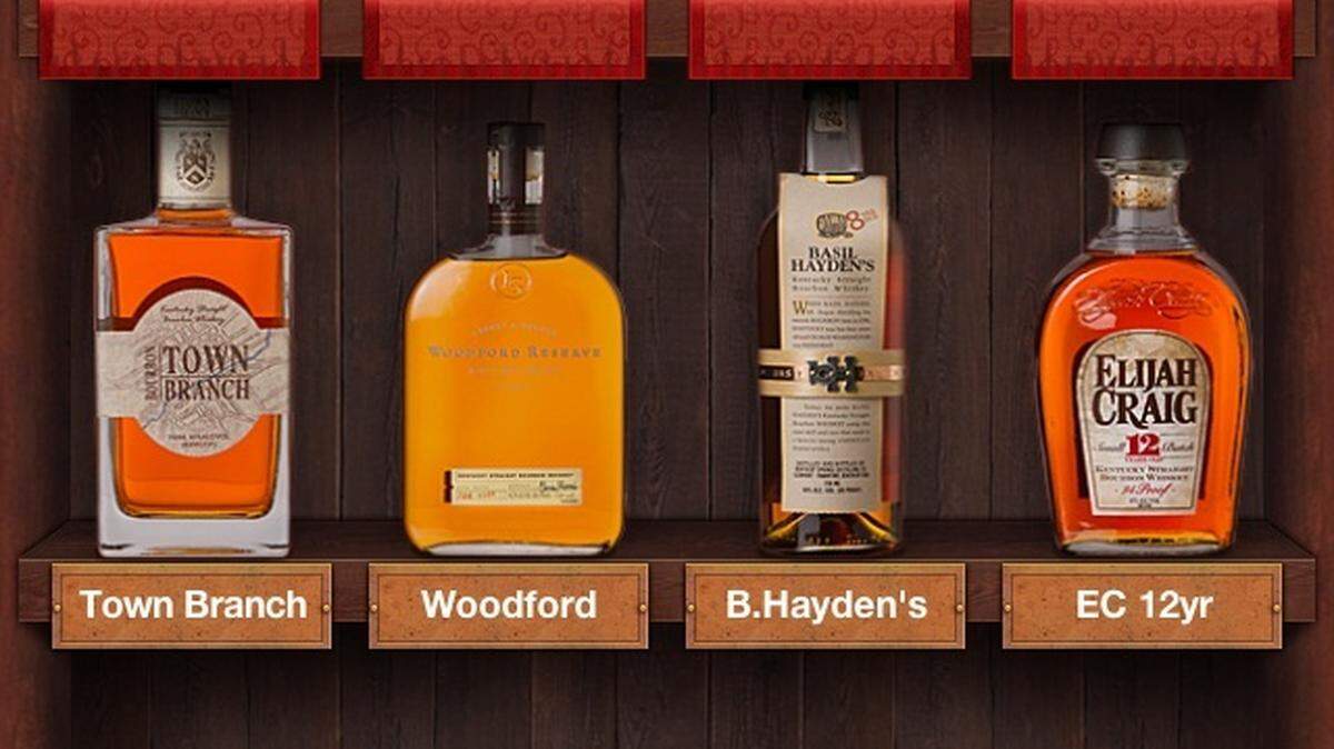 The Kentucky Bourbon Trail app allows users to add bourbons to their personal "shelf."    