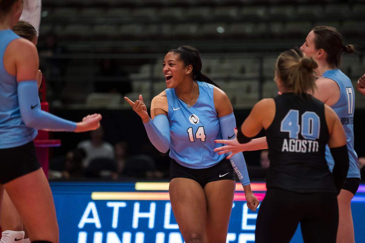 Leah Edmond, a multiple-time All-American at the University of Kentucky, is in her second season competing in the Athletes Unlimited volleyball league.