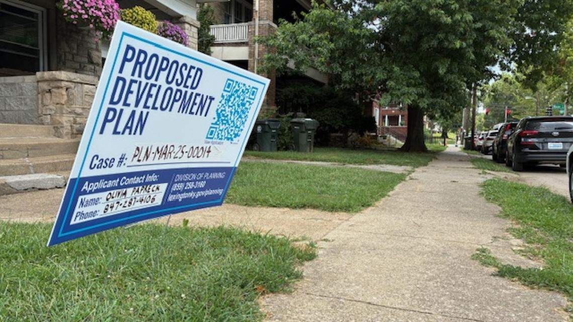 Several properties along East Maxwell Street in downtown Lexington are in various stages of redevelopment to off-campus student housing for the University of Kentucky.