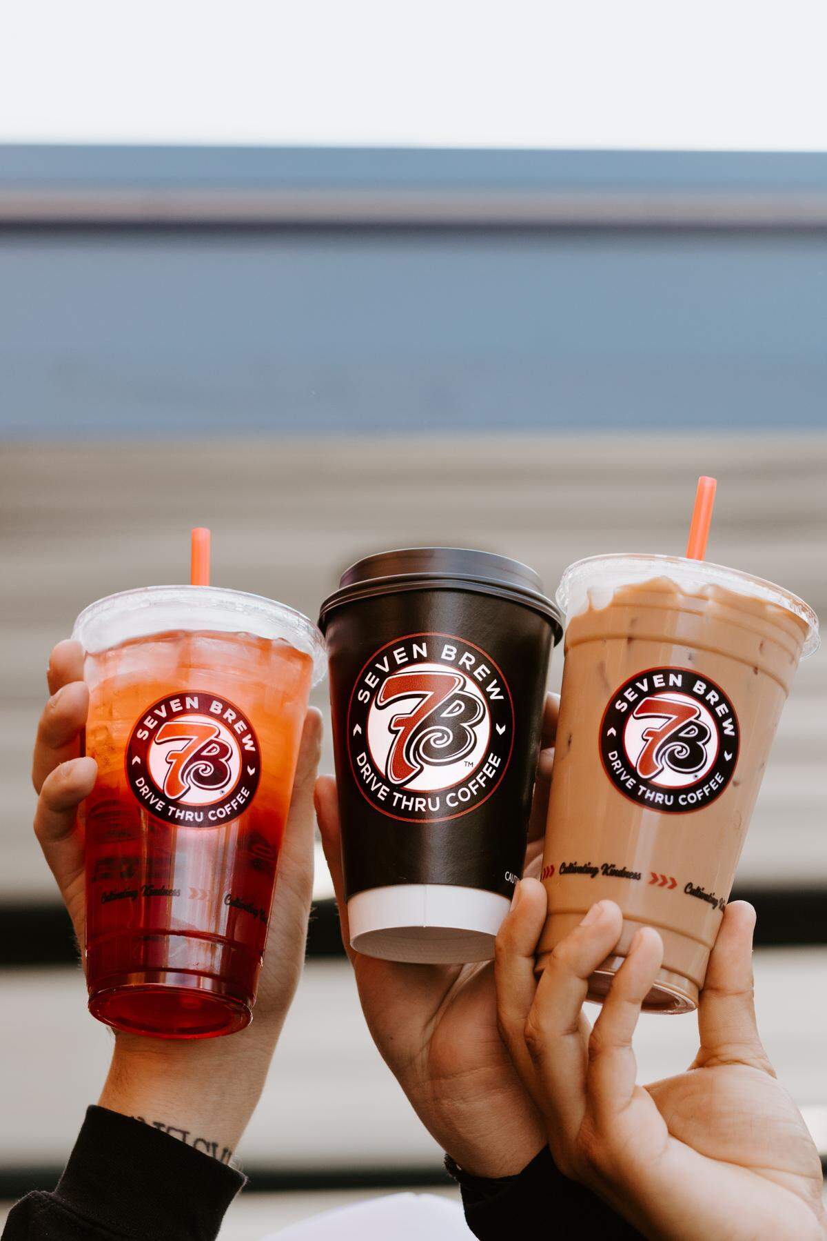 The 7 Brew drive-thru coffee chain features a menu of hot and cold coffees, teas, smoothies, chiller sodas, energy drinks and more.