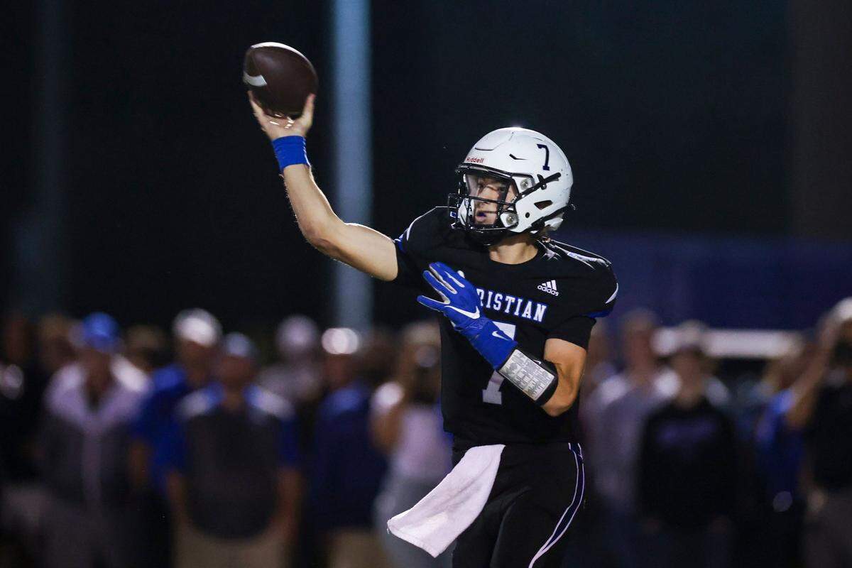 Freshman Cutter Boley, a four-star prospect out of Lexington Christian, is projected as Kentucky’s quarterback of the future.