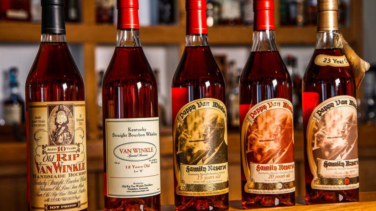 Five bottles of Pappy Van Winkle bourbon are being raffled off, with proceeds going to the Cystic Fibrosis Foundation.