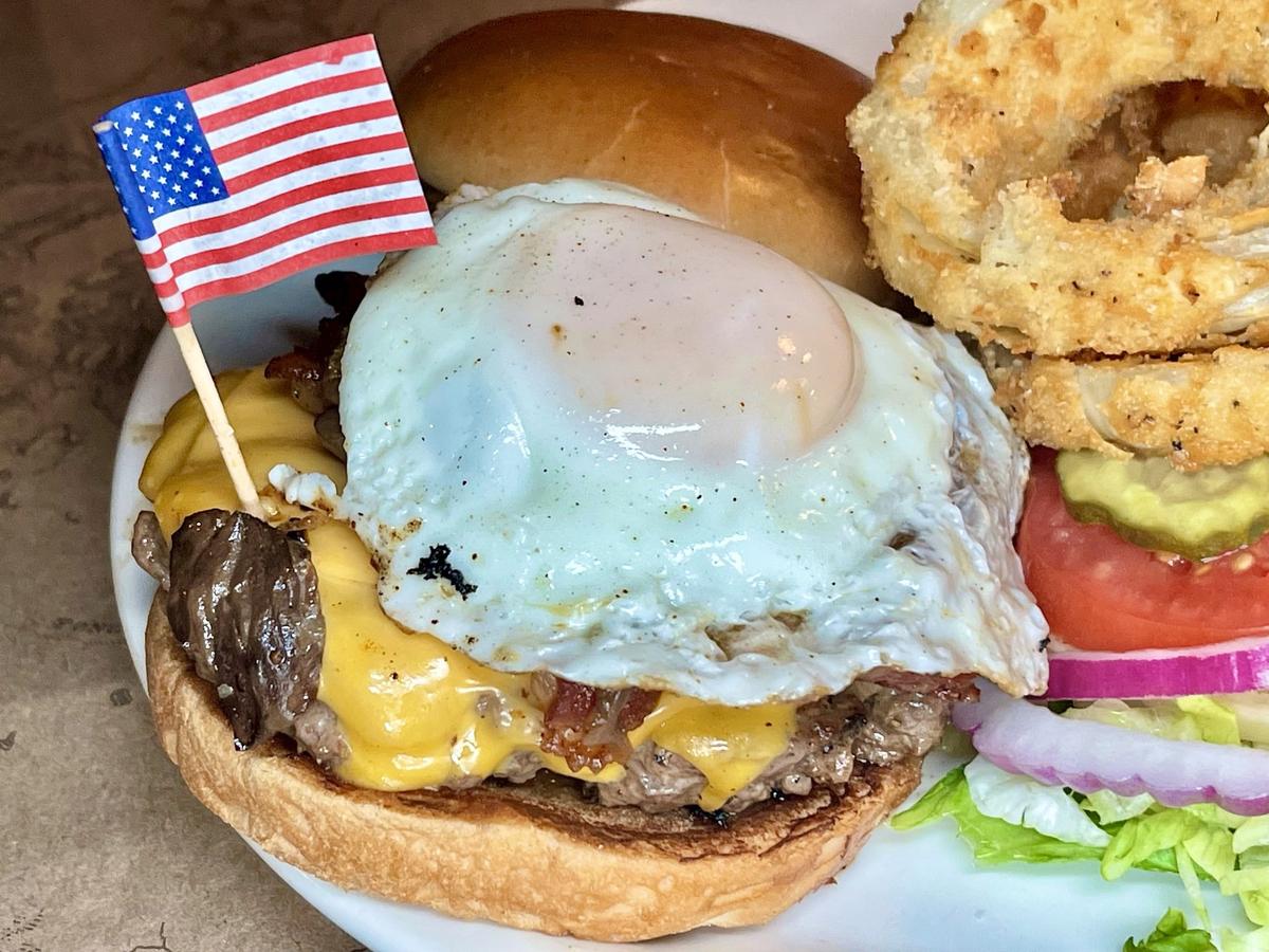 The 1977 America’s Cup Bison Burger from Ted’s Montana Grill ($21).
