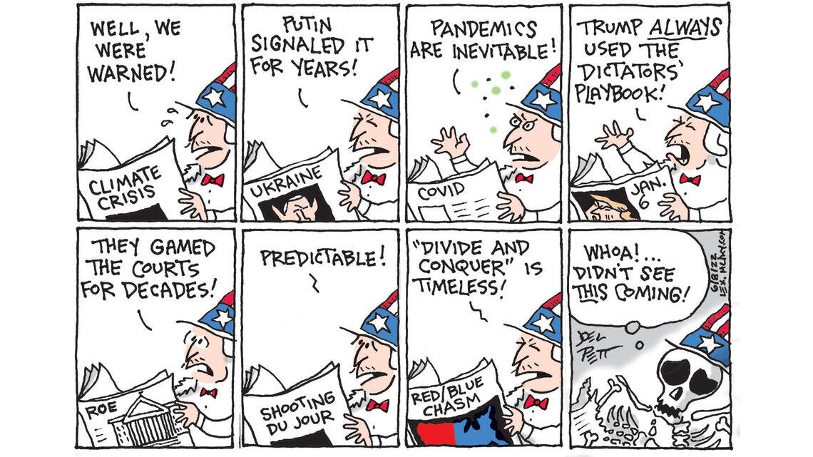 Joel Pett: Who would have seen this coming?