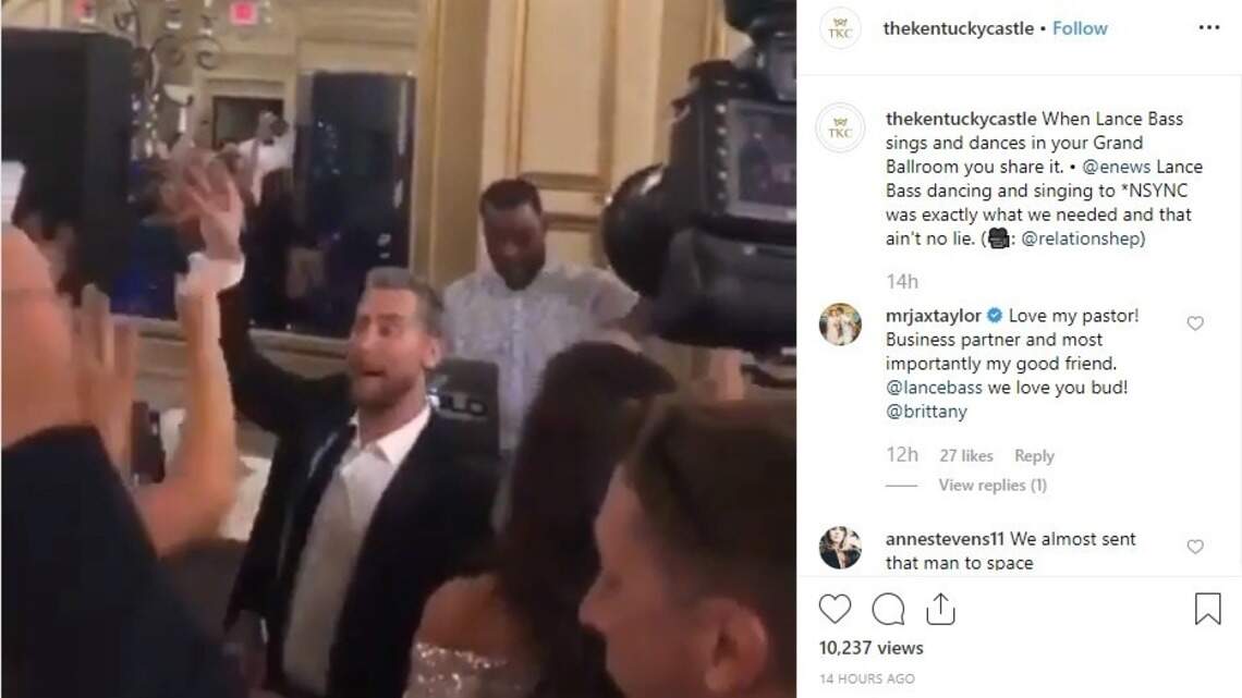 It might sound crazy, but it ain’t no lie. Lance Bass sings *NSYNC at Kentucky Castle wedding.