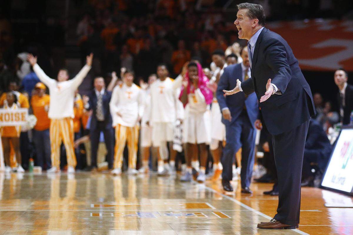 Kentucky Coach John Calipari and the Wildcats have lost their last three games against Tennessee at the Thompson-Boling Arena in Knoxville.