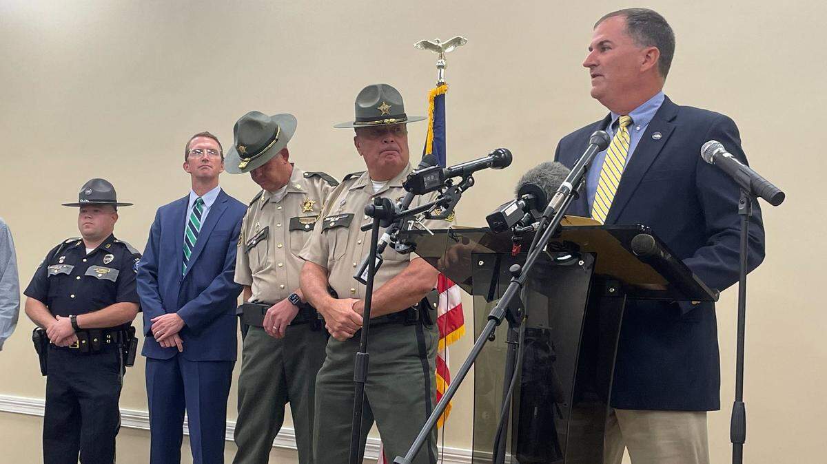 Kentucky State Police Commissioner Phillip Burnett Jr. discusses the end of the search of Joseph Couch, the man accused of shooting into 12 cars on Interstate 75 and injuring five people. On the afternoon of September 18, 2024, a body was found in Laurel County near the site of the shootings, which police said is Couch.