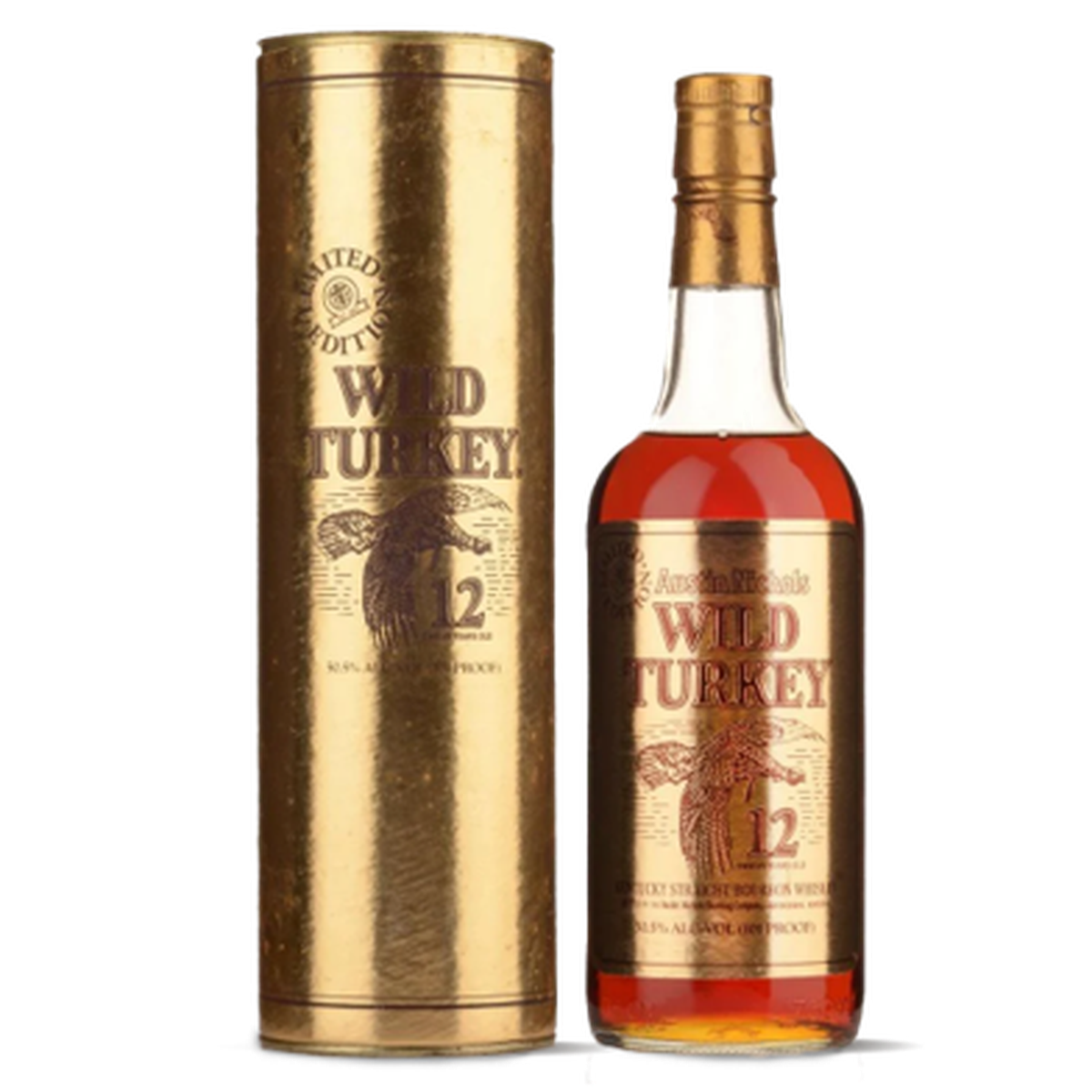 The inspiration for the first release in the new Wild Turkey Archives series is the Wild Turkey known as the “Cheesy Gold Foil” from the 1980s and 1990s.