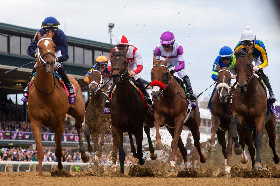 Saturday’s Breeders’ Cup Distaff came down to a three-horse photo finish.
