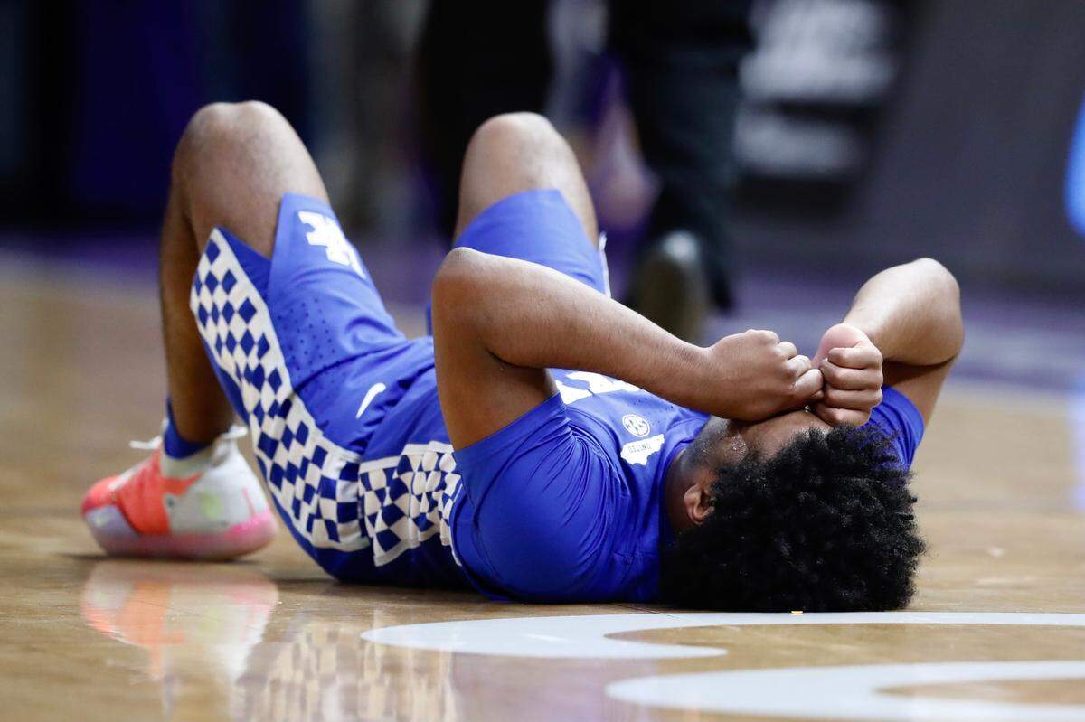 Kentucky point guard Sahvir Wheeler injured his neck in UK’s 65-60 loss at LSU on Jan. 4 when he blindly ran at full speed into an LSU pick.