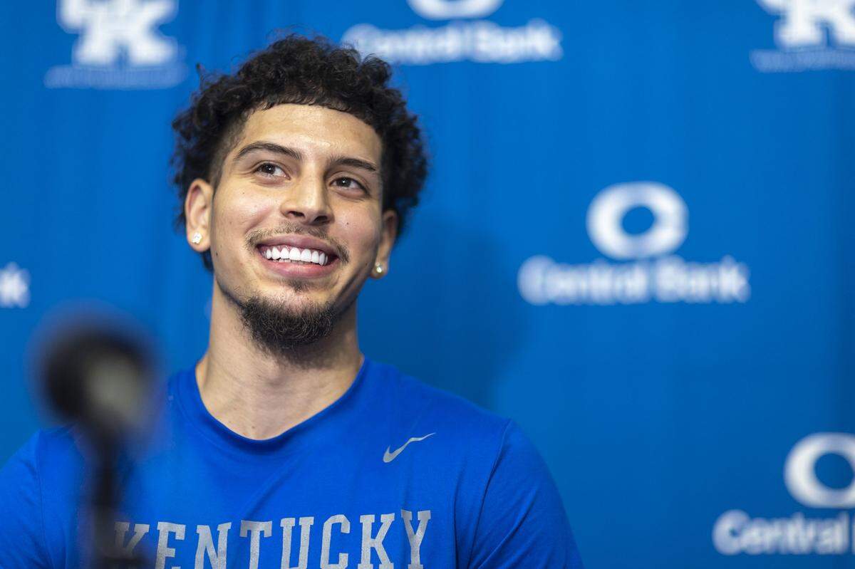 Koby Brea is averaging 12.4 points and shooting 56.1% from 3-point range after 10 games as a Kentucky Wildcat.