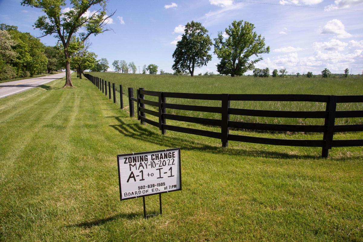 Partners Cody Alexander and Shea Wells have concerns that the value of their home will drop if a proposed Buffalo Trace bourbon barrel warehouse campus is built directly across the street in Anderson County off of Highway 151 outside of Lawrenceburg. A group of neighbors have formed to petition and protest the zoning change and construction for various reasons including safety, health, property values and more.
