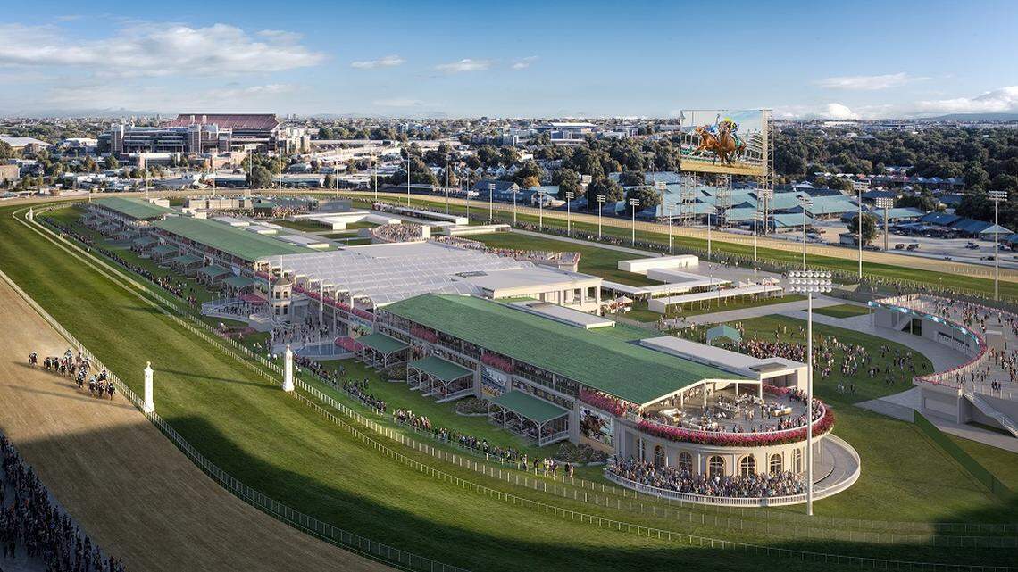 New permanent seating and suites will be coming to the finish line, overlooking the Kentucky Derby winner’s circle and the homestretch of Churchill Downs. The Conservatory Project will include a covered rooftop dining experience as well as other exclusive spaces.