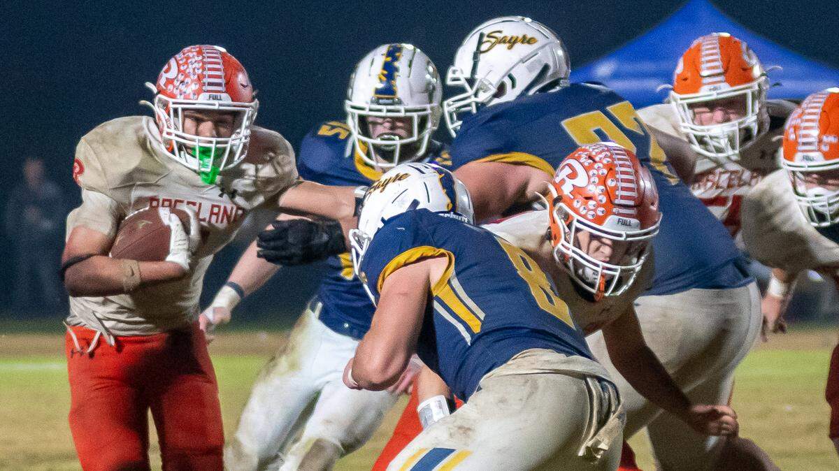 The Raceland Rams and the Sayre Spartans battled it out on Friday November 17, 2023 at the Sayre Sports Complex in Lexington.