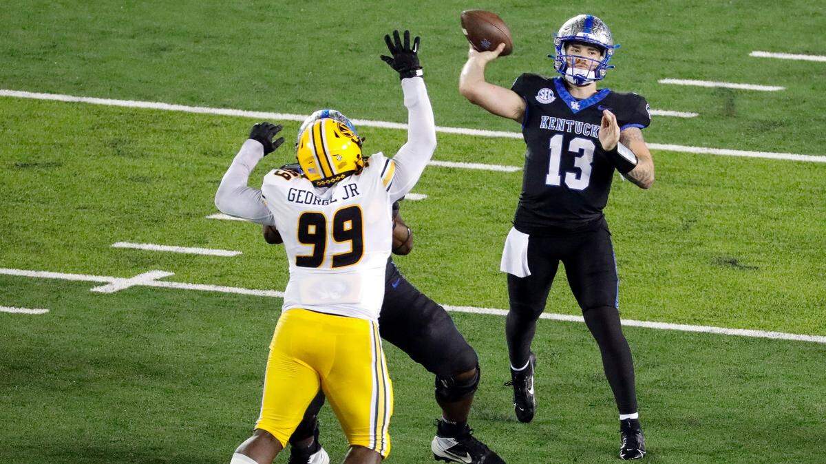 Devin Leary has led Kentucky to a 5-2 start in his first season as the Wildcats’ starting quarterback.