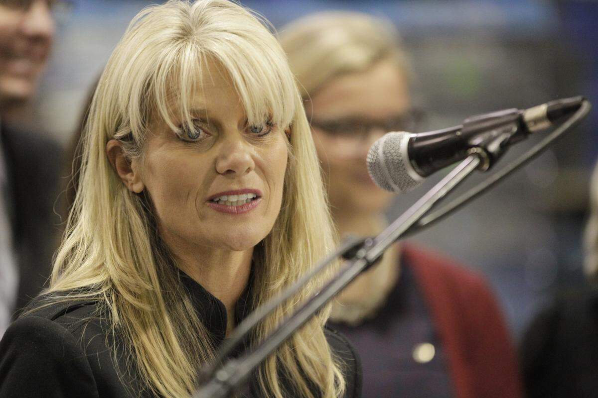 KC Crosbie said her role as running mate with Hal Heiner on the GOP gubernatorial ticket for 2015 forced her to drop GOP duties.