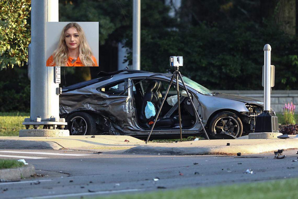 Sequoyah Collins, 27, inset, was sentenced to 20 years in prison in the July 2019 death of 10-year-old Alexia Gomez Hernandez. Collins allegedly ran a red light under the influence and struck an Acura on Tates Creek Road, killing the child.