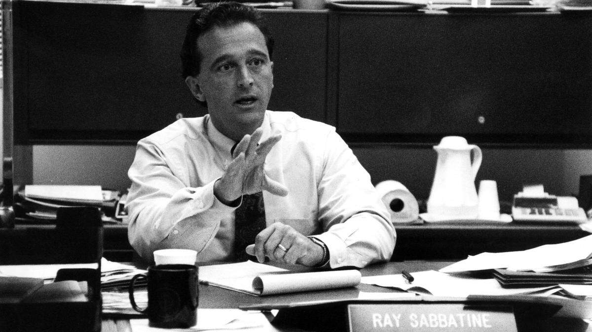 Ray Sabbatine, director of the Fayette County Detentin Center talks about a new smoking ban in the jail that goes into effect Sept. 1, 1990. This photo taken August 31, 1990