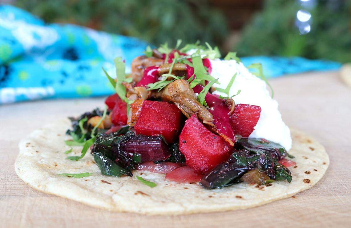 Mazunte Bodega will have a vegetarian offering for Lexington Taco Week too: Hongos & Betabeles Tacos, made with mushrooms, beet salsa, salsa fresca, ricotta, onions and cilantro.