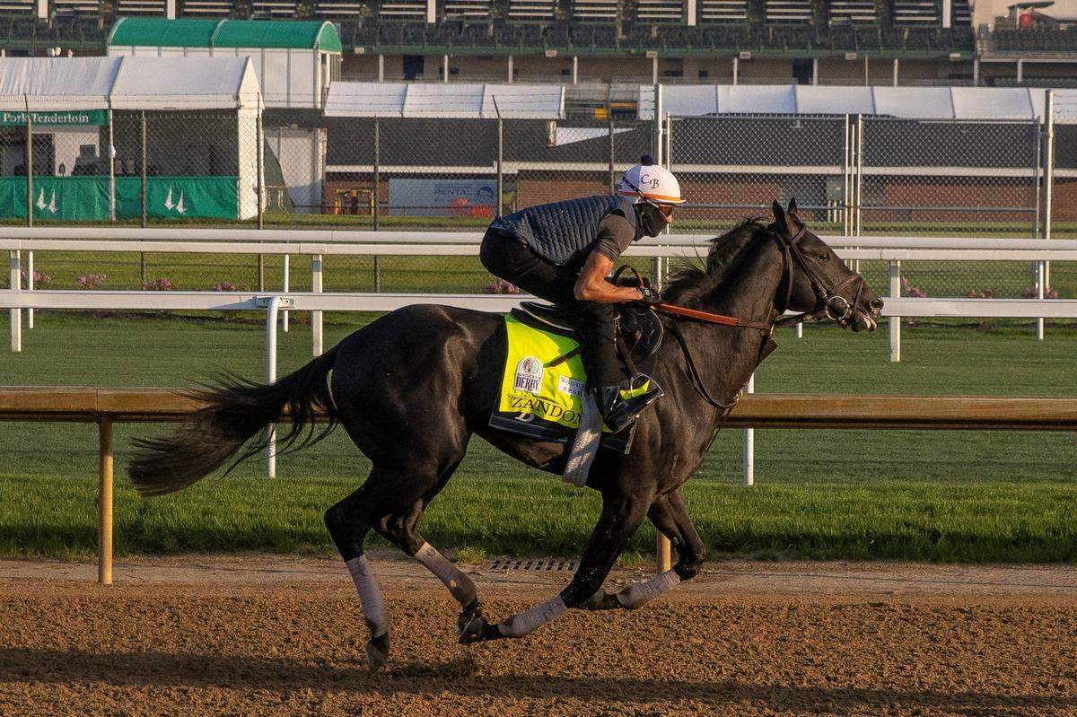 Zandon took to the Churchill Downs track Monday morning before he was named the favorite later in the day for Saturday’s 148th Kentucky Derby.