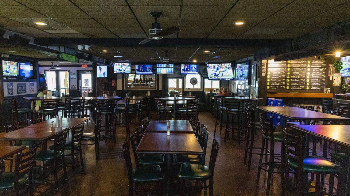 The dining room at Shamrock Bar & Grille on Patchen Drive, Wednesday, Sept. 24, 2025, in Lexington, Ky.