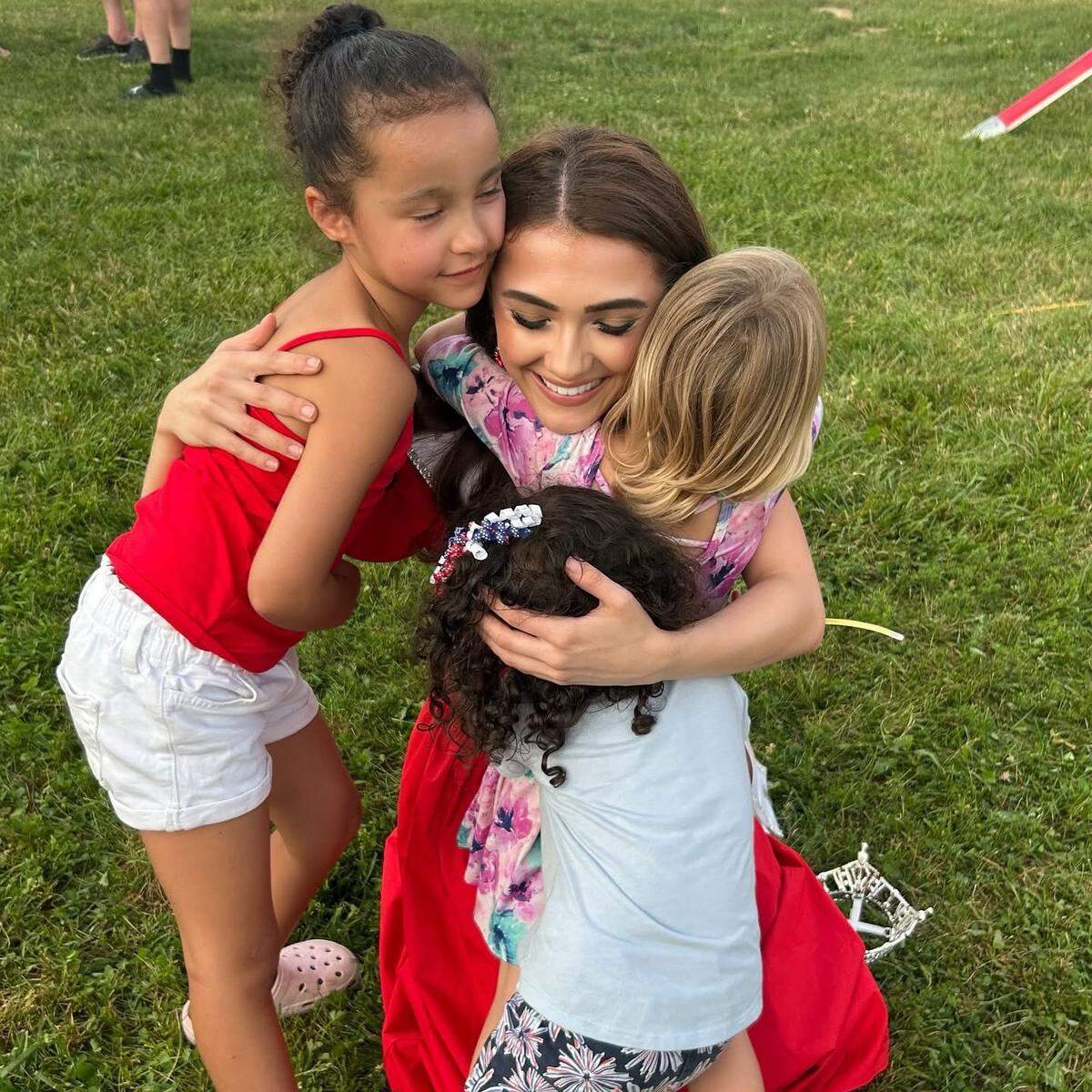 Miss Kentucky Ariana Rodriguez visited with kids at the Union Celebrates America event in Union last month.