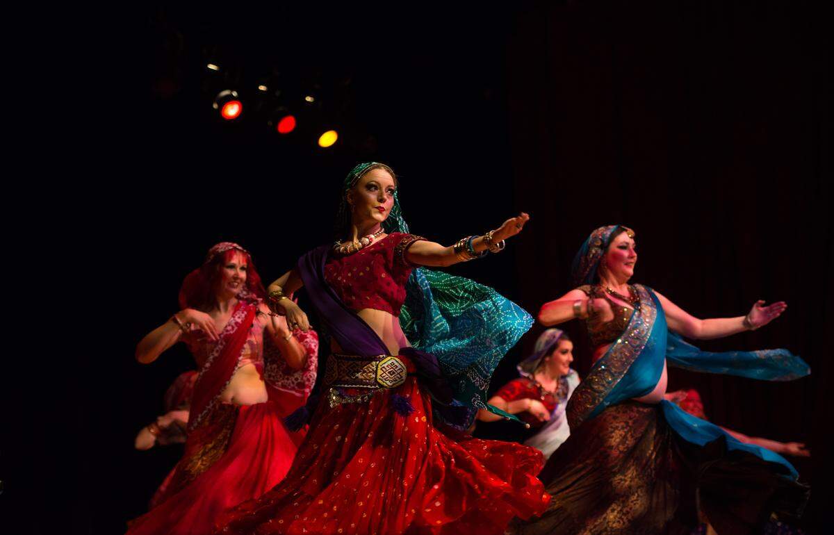 Rakadu Gypsy Dance, shown in its 2015 “1001 Nights” performance, celebrates its 20th anniversary Nov. 18 at the Lyric Theatre and Cultural Arts Center.