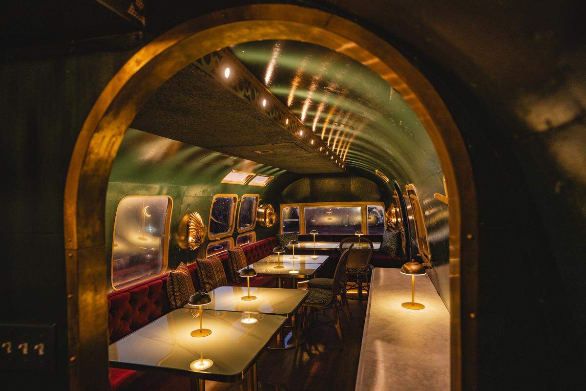 The Airstream trailer on top of The Manchester Hotel in Lexington can be booked for private dining.