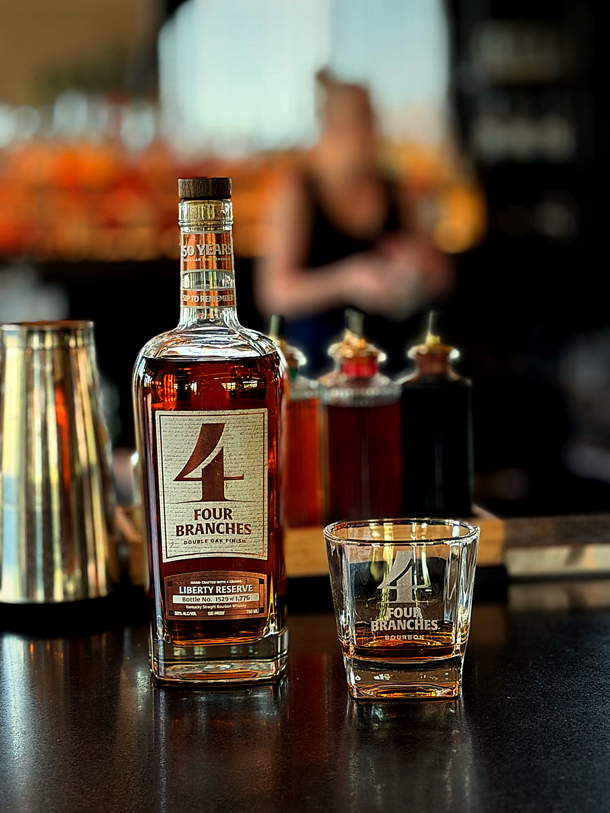 Four Branches Bourbon of Bardstown has released 1,776 numbered bottles of Liberty Reserve.