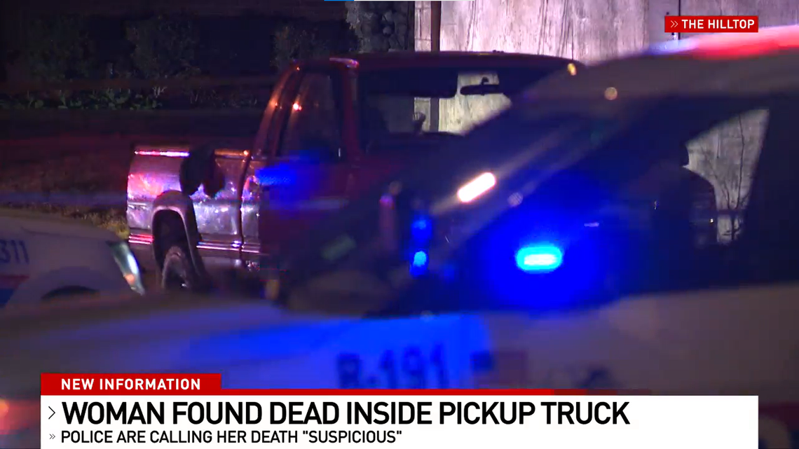 Columbus police are investigating a “suspicious death” after a call about an unresponsive woman led to a body being found in a pickup truck.