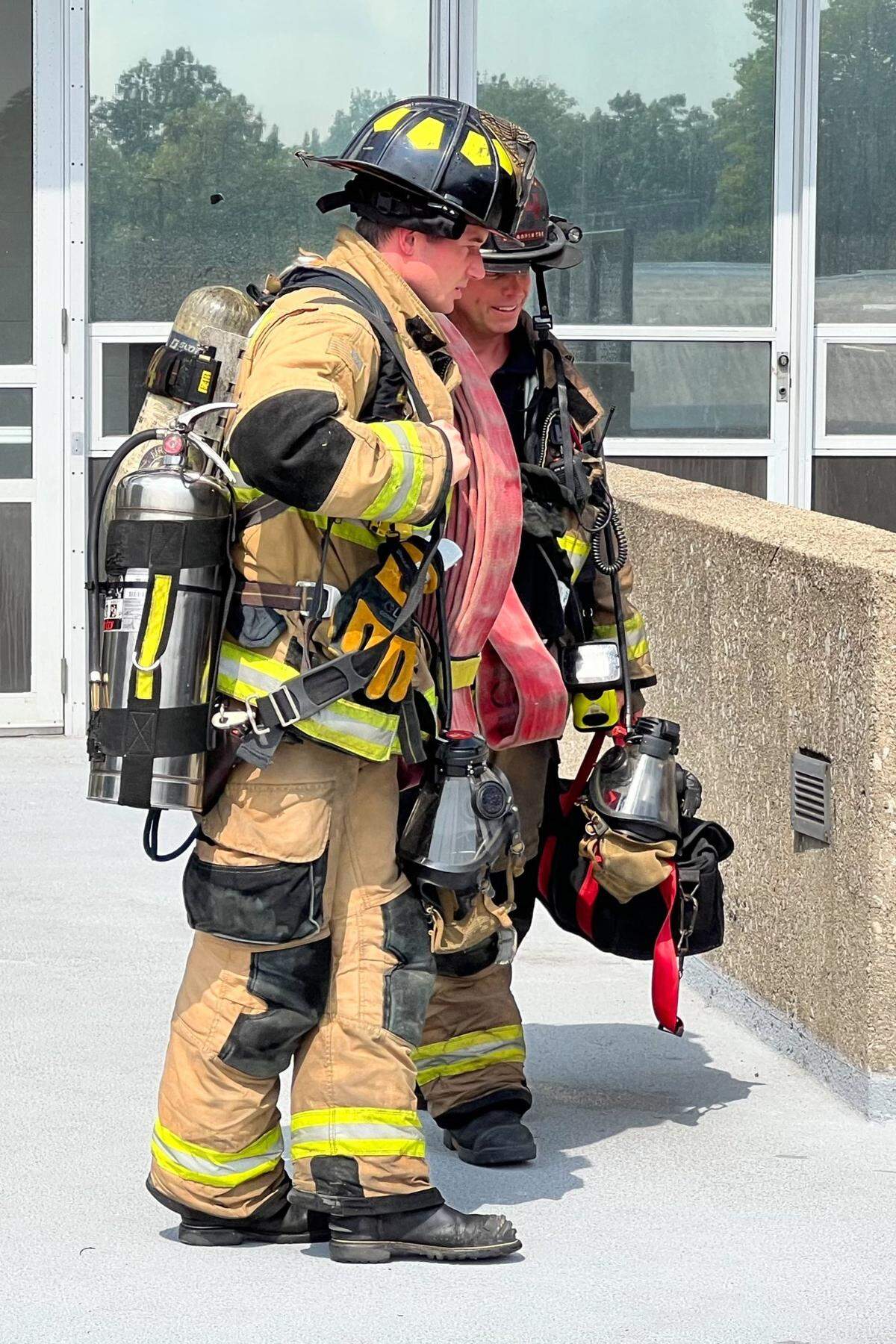 The Lexington Fire Department responds to a fire at UK’s College of Agriculture building on S. Limestone in Lexington, Ky., on Tuesday, Aug. 22, 2023.