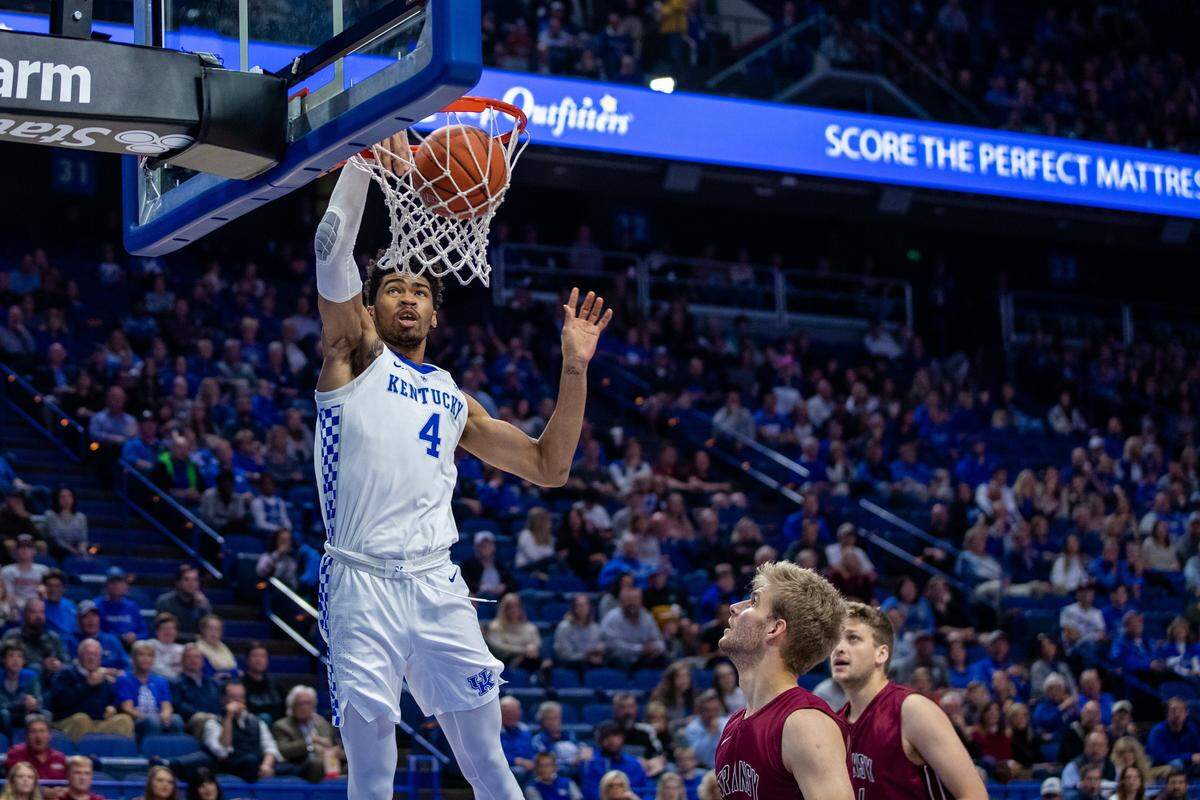 Sophomore Nick Richards has shown flashes during the preseason that he’s a more confident player than he was last season.