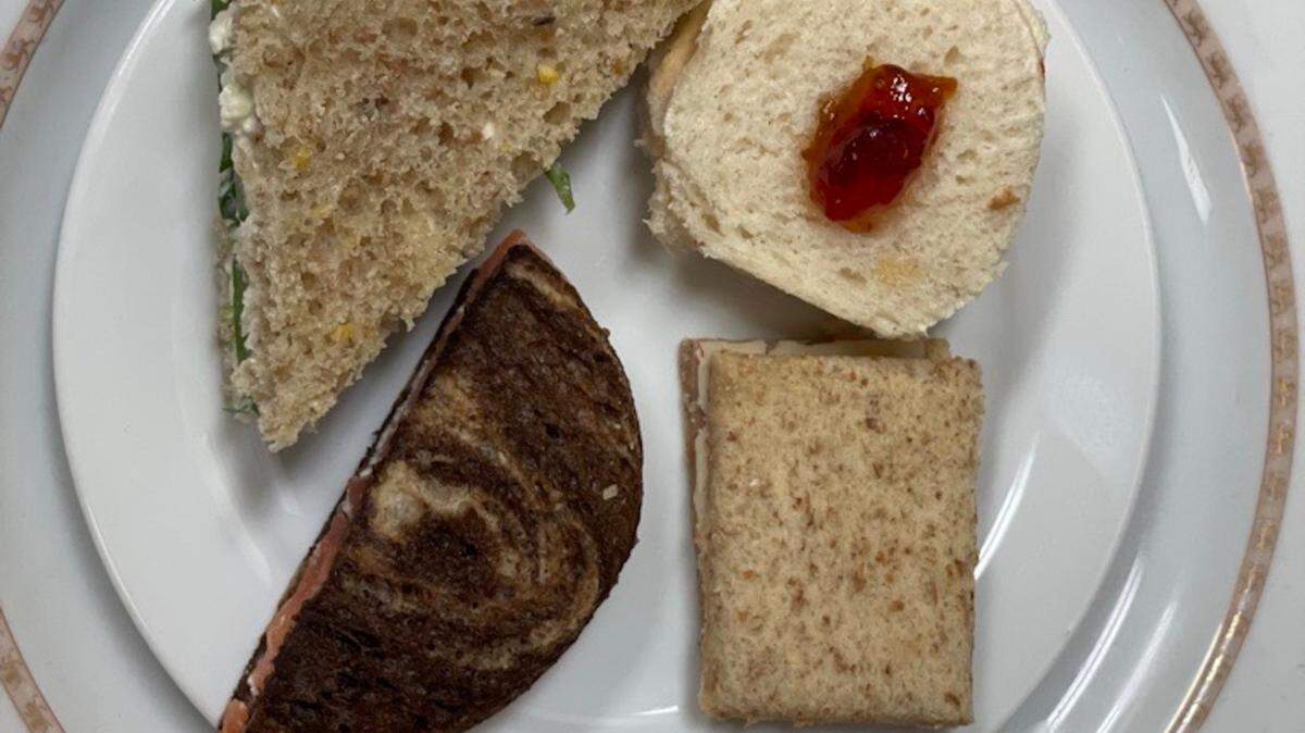 Tea sandwiches at the Brown Hotel