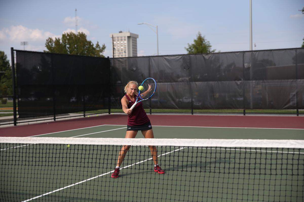 "It was really a mix of different emotions," Kristina Lagoda said. "After we got note that program was cut we were more motivated to prove that we are worth it. ... But it was pretty tough. Every match we played, we knew it was getting to the end."