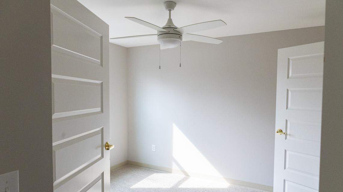 The Oaks at Woodland are one-bedroom, all utilities included units that provide affordable housing to the city's senior citizens, set to open on the grounds of the Woodland Christian Church on East High Street on March 26, 2026, in Lexington, Ky.