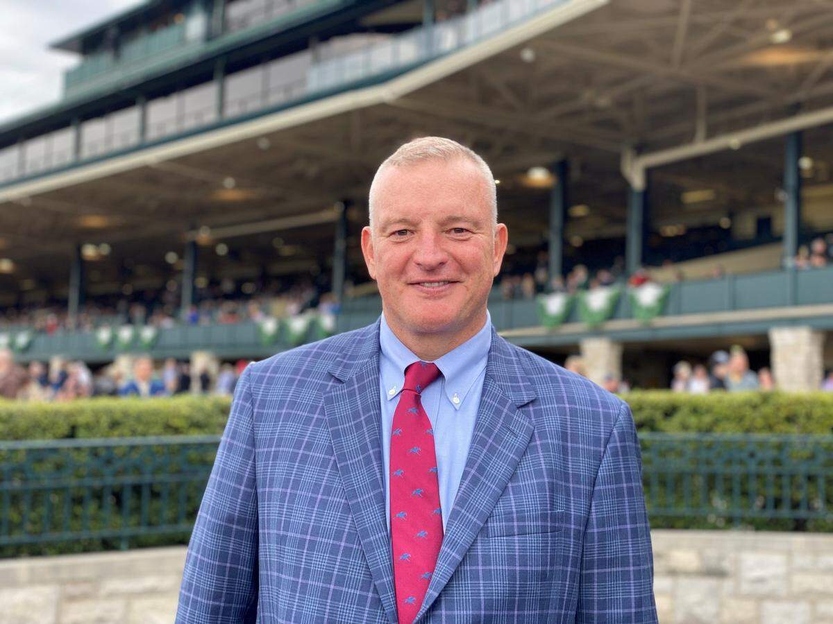 Tom Rooney, National Thoroughbred Racing Association president and CEO, poses for a photo at Keeneland. Provided photo by Meghan Rodgers.