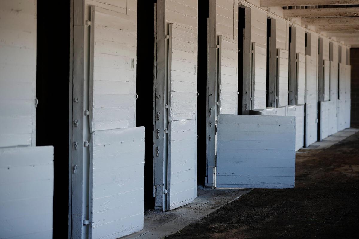 On what should have been the day of the running of the 146th Kentucky Derby, empty horse stalls lined the backside at Churchill Downs Saturday. The 2020 Kentucky Derby was postponed until Sept. 5 due to the spread of COVID-19.
