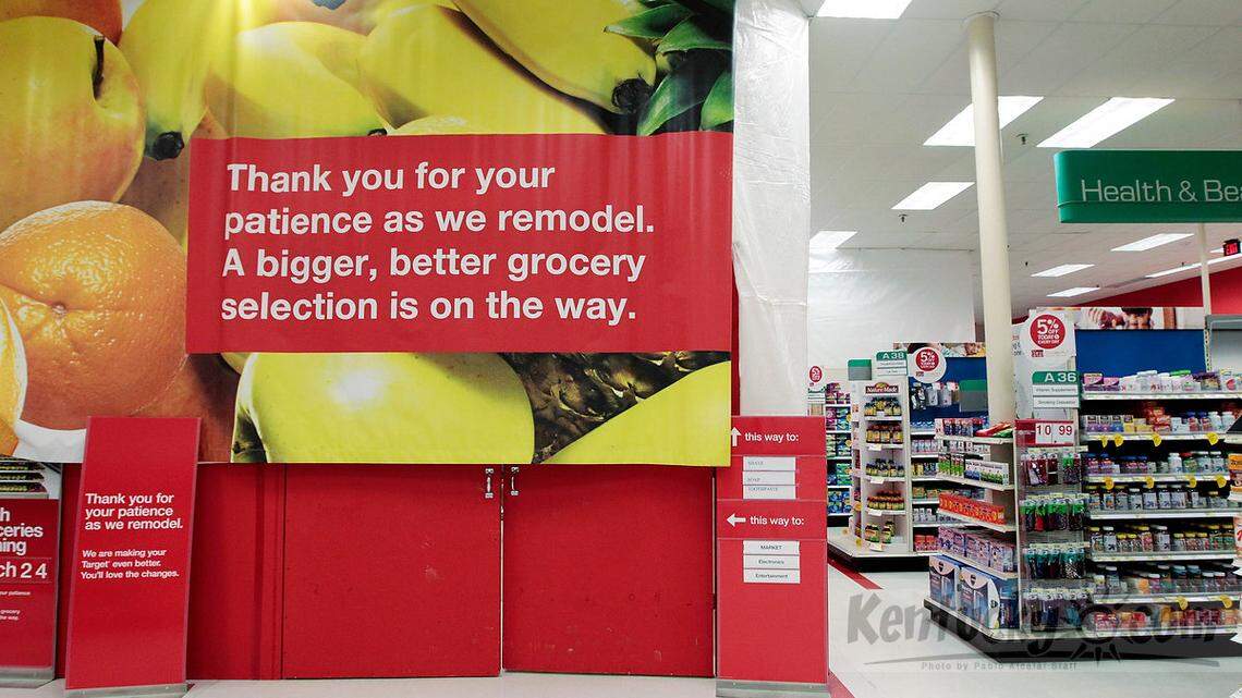 A section of Target under remodeling on Nicholasville Road in  Lexington, Ky., on Feb. 8, 2013. Photo by Pablo Alcala | Staff