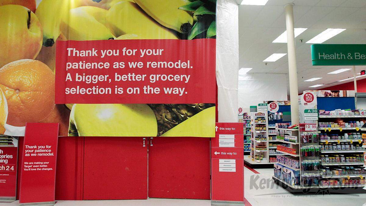 A section of Target under remodeling on Nicholasville Road in  Lexington, Ky., on Feb. 8, 2013. Photo by Pablo Alcala | Staff
