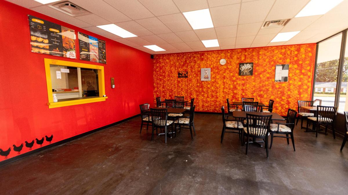 Chic Charc has indoor seating. Carryout is also available.