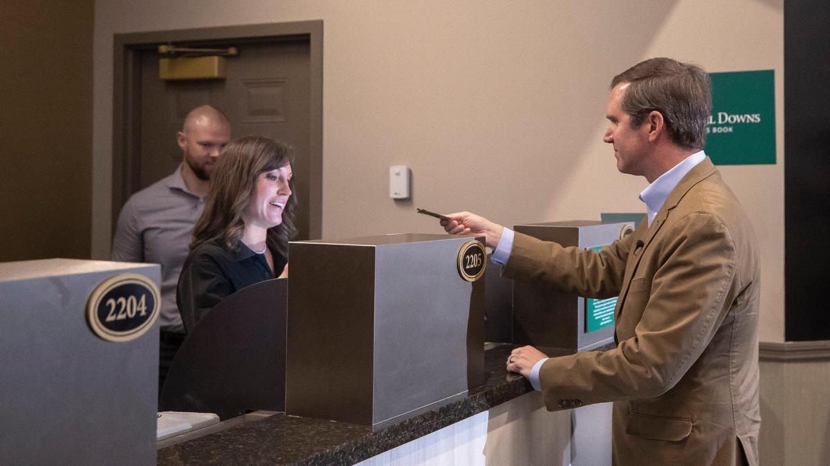 ‘Let’s enjoy.’ Sports gambling underway in Kentucky as politicians claim credit, place bets.