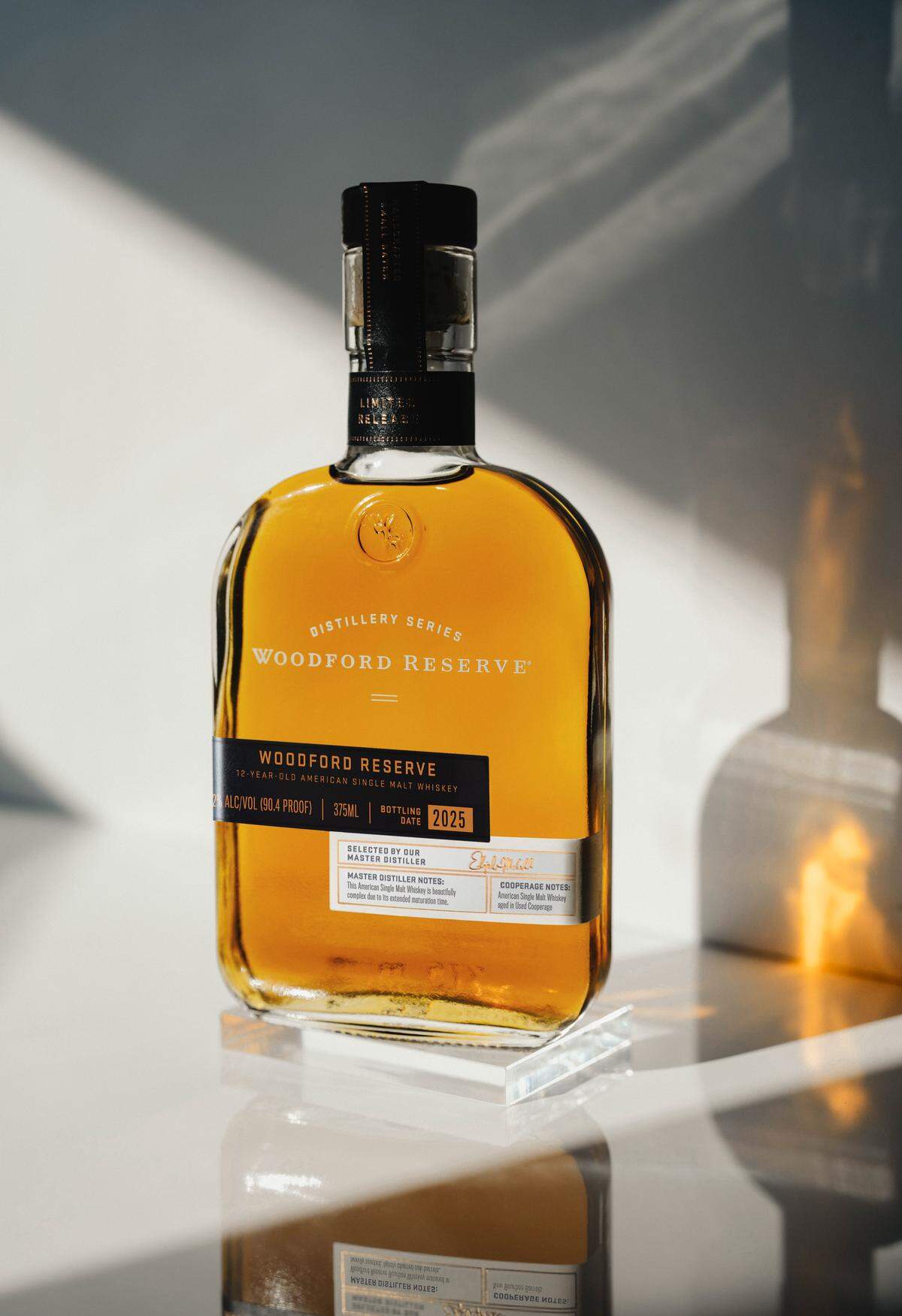 Woodford Reserve Distiller Series 12-year-old American Single Malt Whiskey is available at the gift shop, online and at select Kentucky retailers.