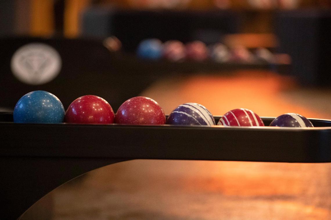 District 7 Social in the Distillery District on Manchester offers duck-pin bowling by the half-hour or the hour. Duckpin bowling is a variation to bowling but the balls have no holes and the pins are shorter and squatter.