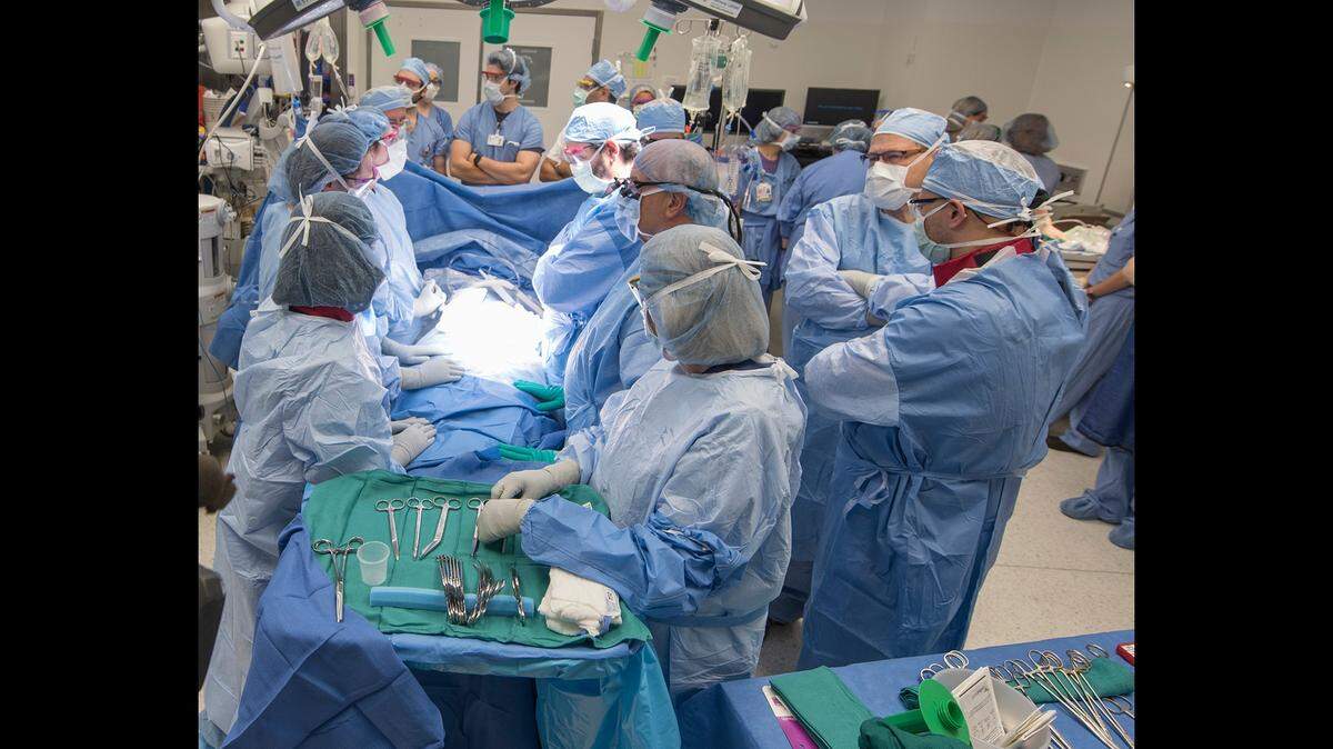The baby, a girl, was delivered via cesarean section and was conceived through IVF, the Cleveland Clinic said in a news release.