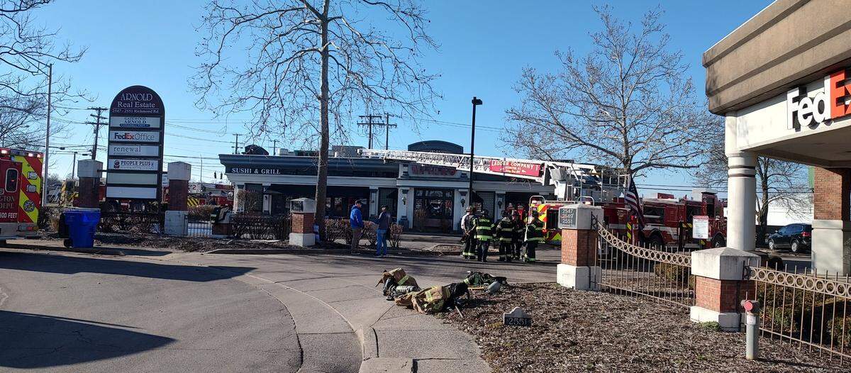 Miyako Sushi & Grill was damaged by a fire Tuesday afternoon.