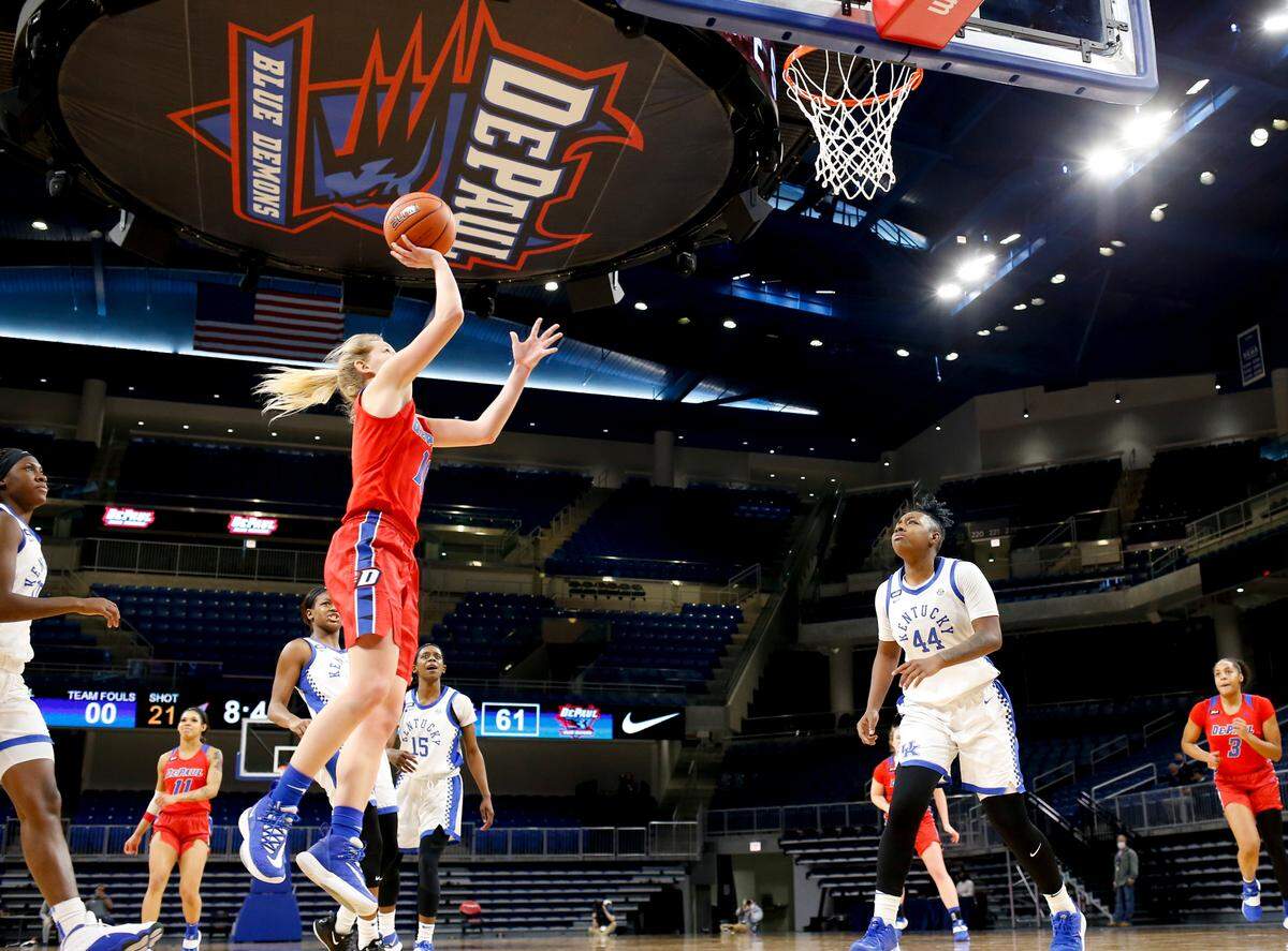 Lexi Held helped lead DePaul to a win over Kentucky last season in Chicago. Held went to Cooper High School in northern Kentucky and was a Kentucky Miss Basketball finalist during her senior season in 2017-18.